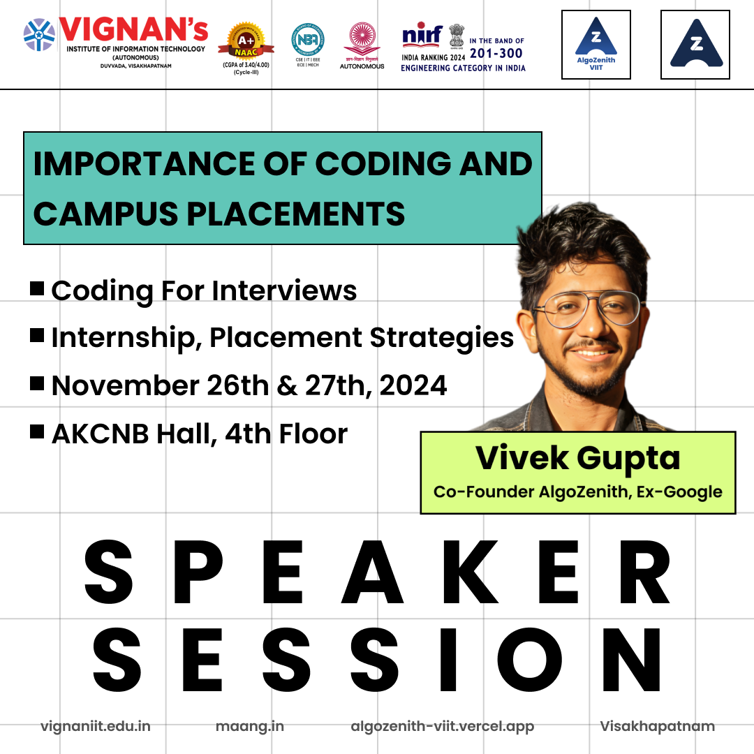 Vivek Gupta: Sharing insights on coding, internships, and placement strategies